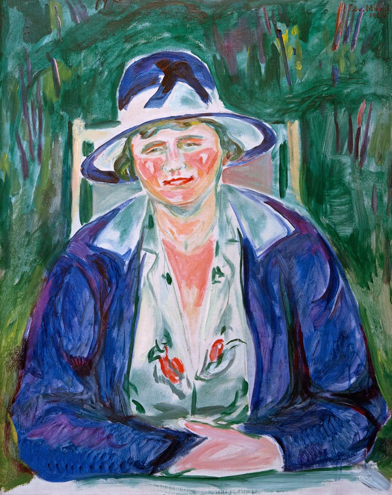 Portrait der Frau Hoffmann von Edvard Munch