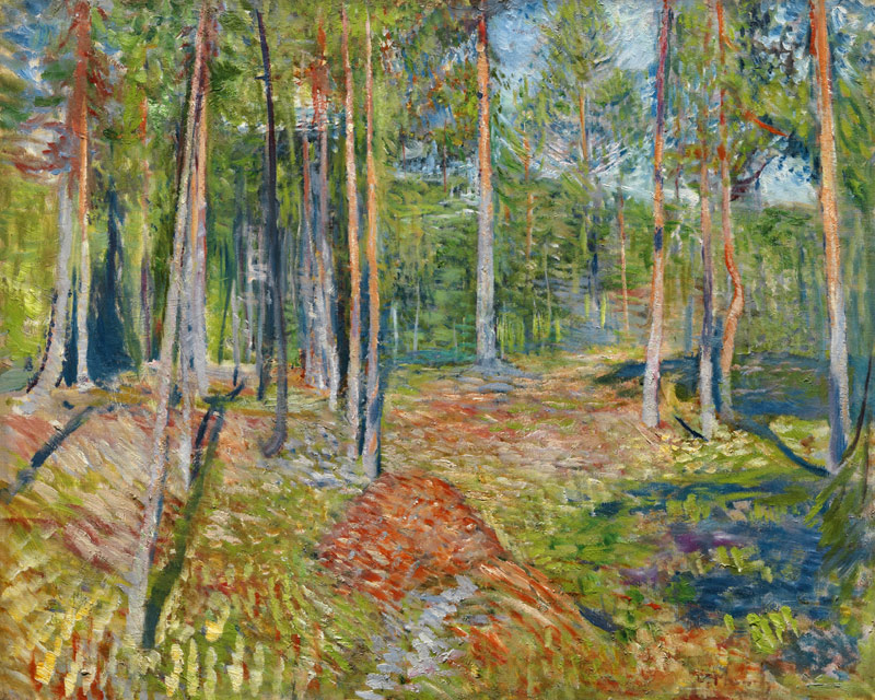 Kiefernwald von Edvard Munch