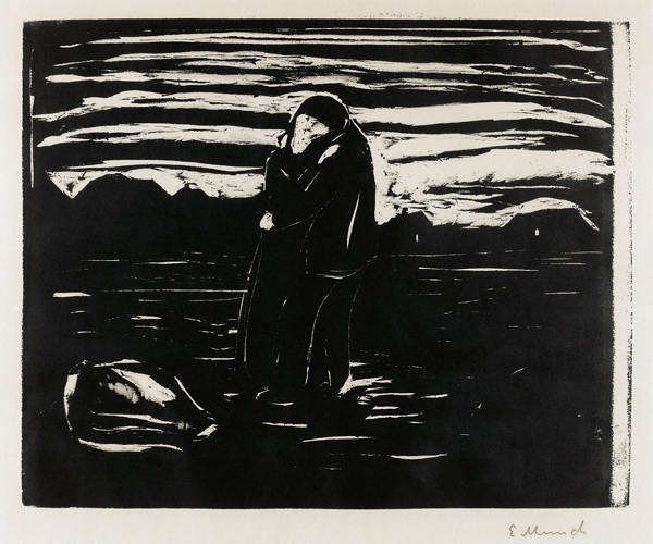 Kuss auf dem Feld von Edvard Munch