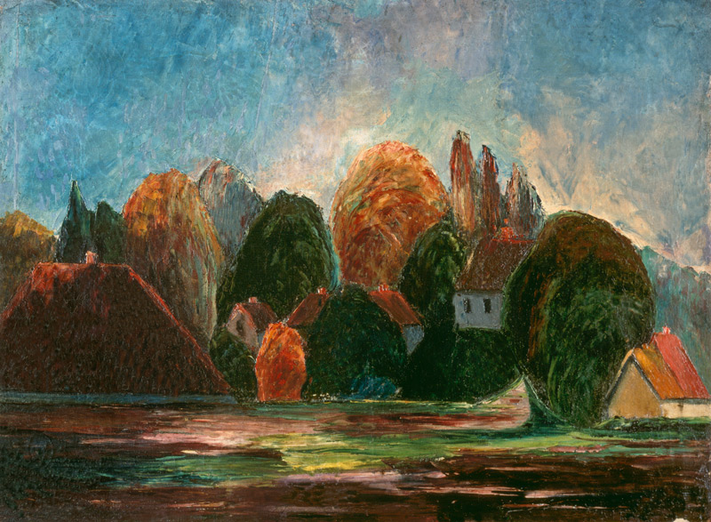 Norwegische Landschaft von Edvard Munch