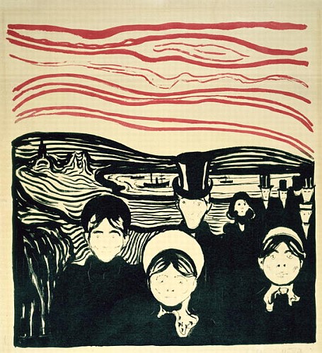 Angstgefuhl - Anxiety  von Edvard Munch