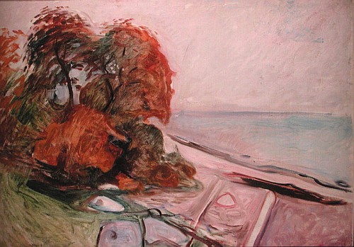 Beach with Group of Trees von Edvard Munch