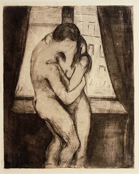 Der Kuß von Edvard Munch
