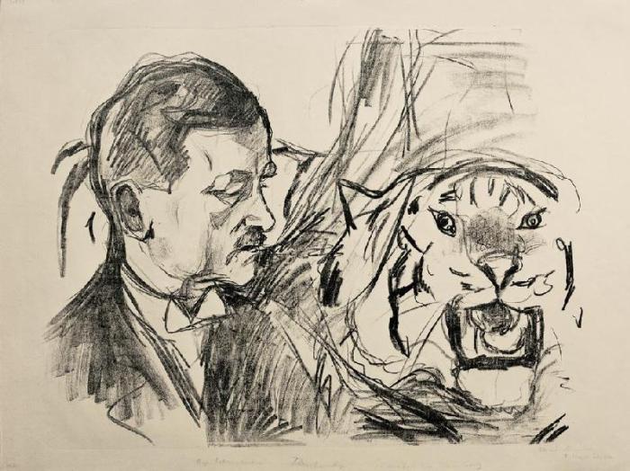 Der Tigerbändiger Richard Sawade von Edvard Munch