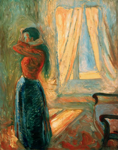 Frau bei der Toilette von Edvard Munch