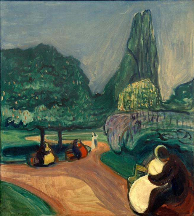 Studenterlunden (Sommernacht) von Edvard Munch
