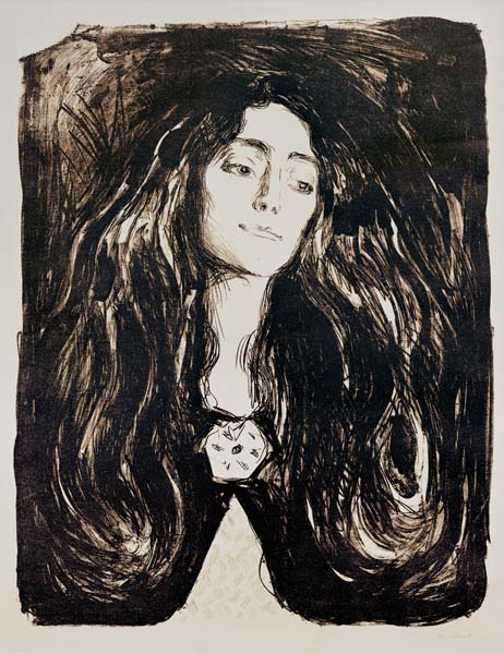 Die Brosche. Eva Mudocci von Edvard Munch