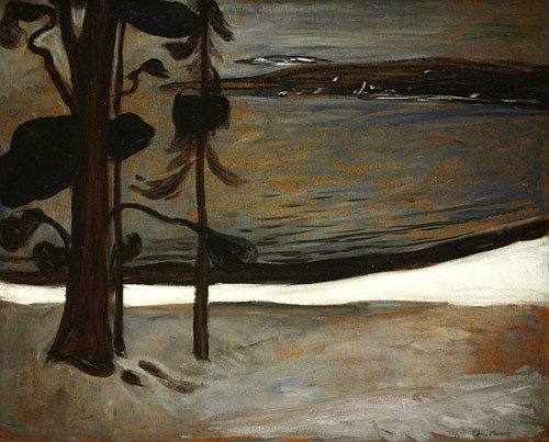 Winter in Nordstrand von Edvard Munch