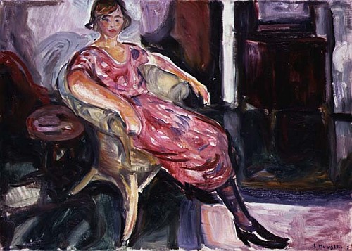 Woman in a Wicker Chair von Edvard Munch