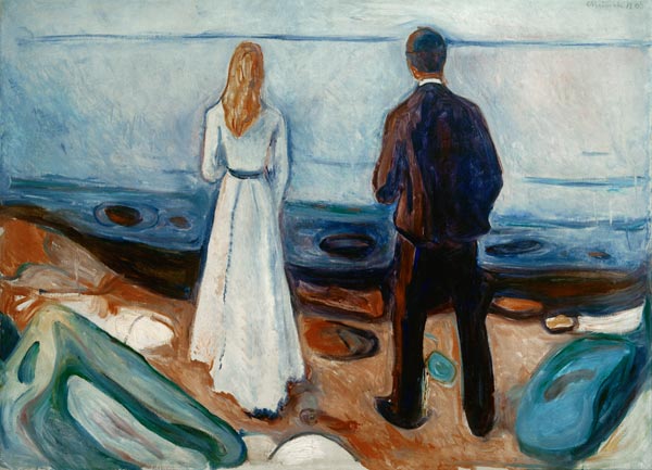Zwei Menschen. Die Einsamen von Edvard Munch