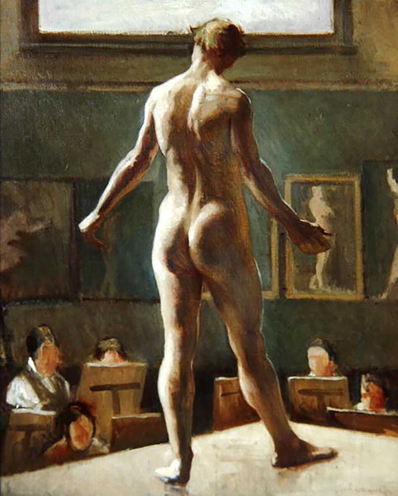 Stehende männliche Figur, 1911 von Edward Alexander Wadsworth