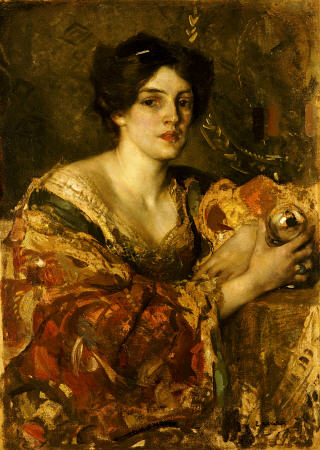 The Fortune Teller, Miss Jane Aitken von Edward Arthur Walton