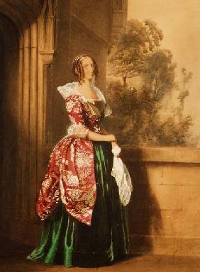 A Lady in her Costume Worn at the Eglington Tournament 1839