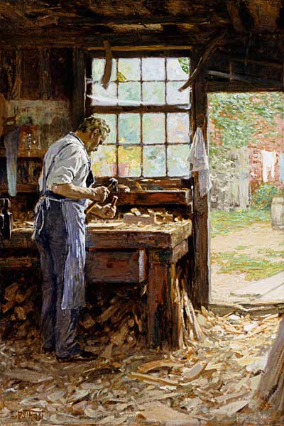Village Carpenter von Edward Henry Potthast