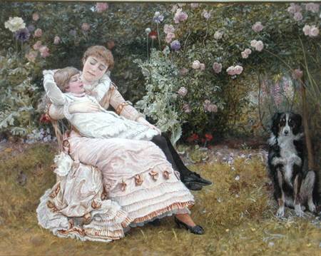 A rest in the garden von Edward Killingsworth Johnson