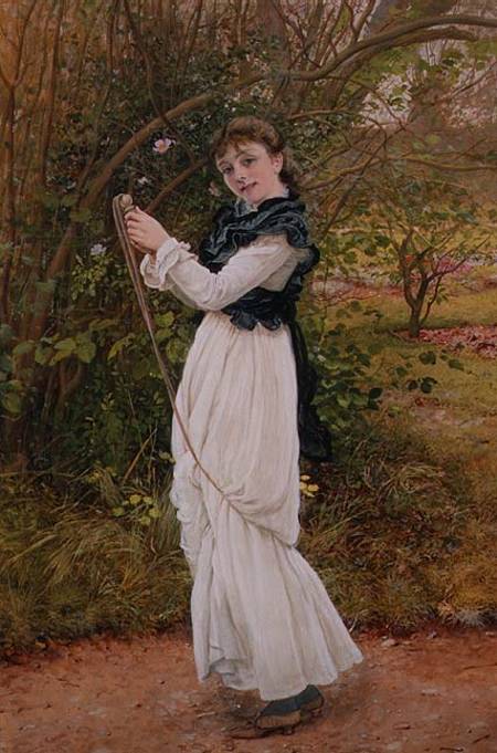 Skipping, portrait of the artist's daughter, Barbara von Edward Killingsworth Johnson