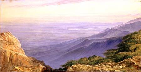 The Plain of Lombardy from Monte Generoso von Edward Lear