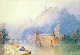 View on the Rhine 1850  on