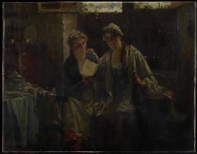 Besuch zweier Frauen, 19. Jahrhundert