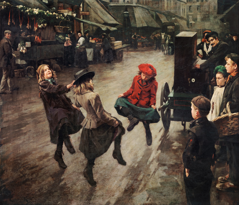 London Street Children, 1904 (oil on canvas) von Edward R. King