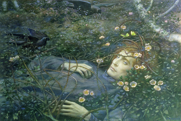 'Oh What's That in the Hollow?' von Edward Robert Hughes