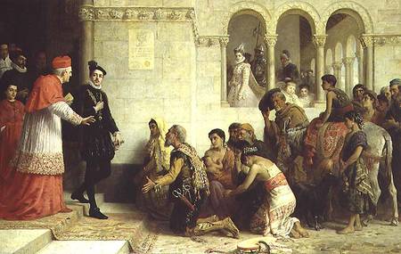 The Supplicants. The Expulsion of the Gypsies from Spain von Edwin Long