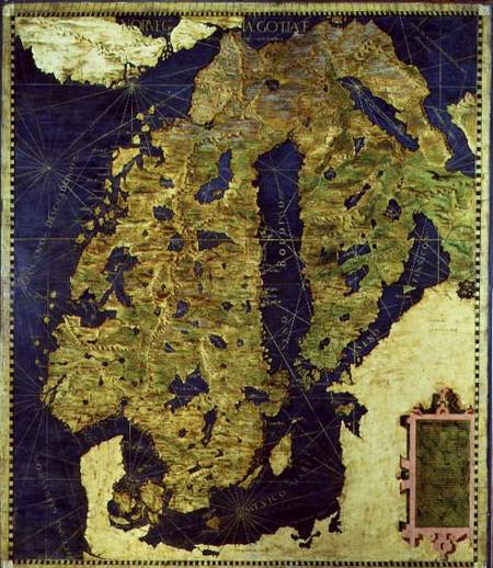 Map of Sixteenth Century Scandinavia von Egnazio Bonsignori