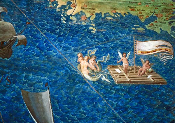 Raft of Cherubs, detail from the 'Galleria delle Carte Geografiche' von Egnazio Danti