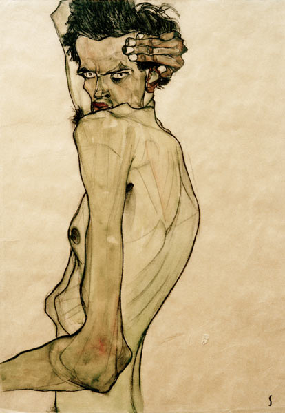 Selbstbildnis von Egon Schiele