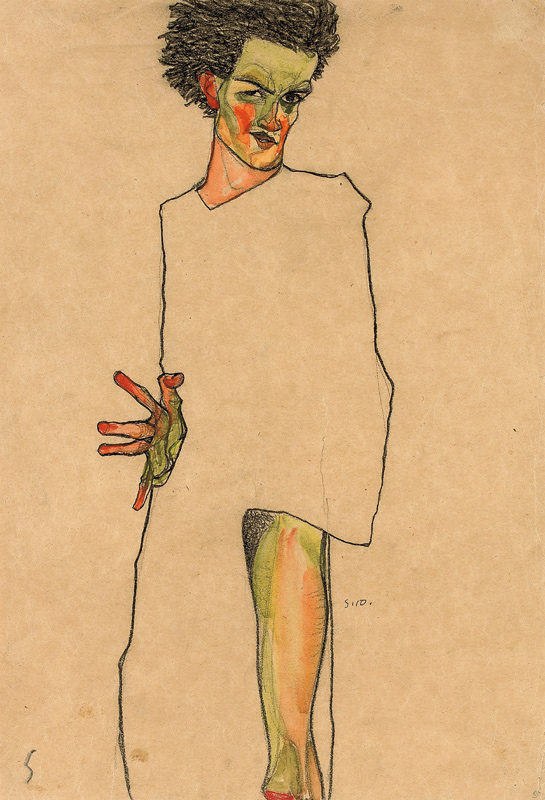 Selbstbildnis von Egon Schiele