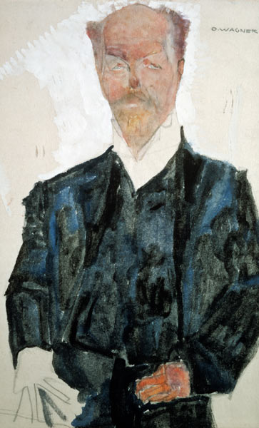 Bildnis Otto Wagner von Egon Schiele