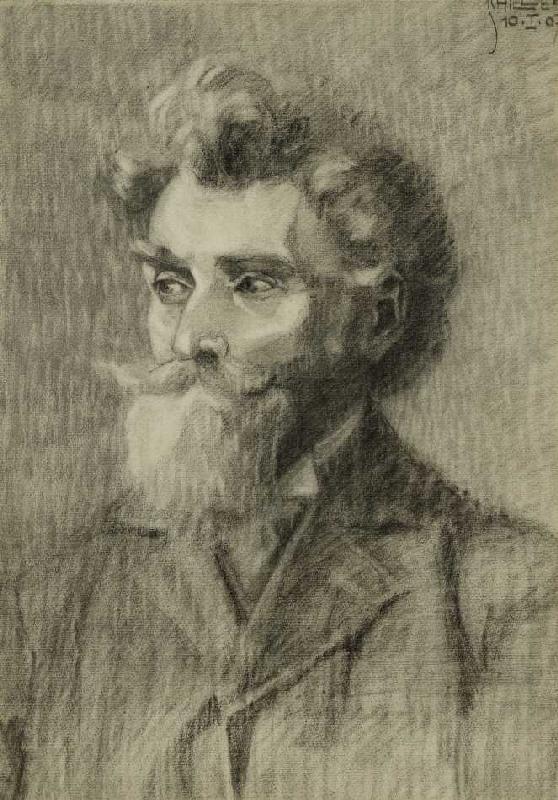 Portrait eines Mannes von Egon Schiele