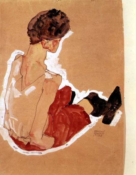 Seated Woman von Egon Schiele