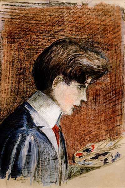 Selbstbildnis 1905 von Egon Schiele