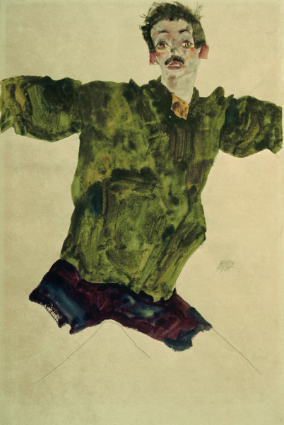 Selbstbildnis 1911 von Egon Schiele
