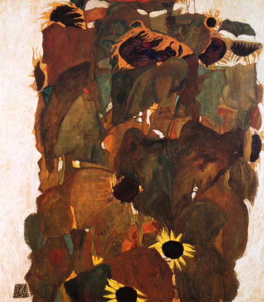 Sunflowers II, 1911 von Egon Schiele