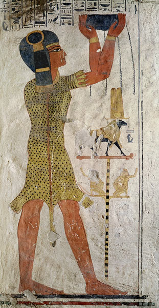 An Inmutef priest making an offering New Kingdom von Egyptian