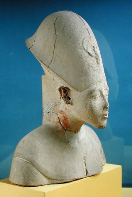 Bust of Amenophis IV (Akhenaten) from Tell el-Amarna, Amarna Period, New Kingdom von Egyptian