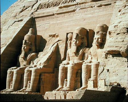 Colossal statues of Ramesses II, from the Temple of Ramesses II, New Kingdom von Egyptian
