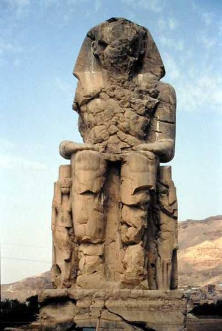 The Colossi of Memnon, statues of Amenhotep III von Egyptian