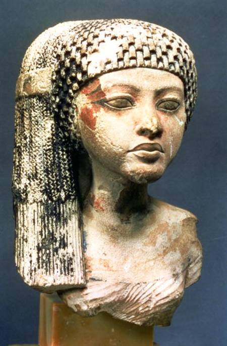 Head of a Princess from the family of Akhenaten, New Kingdom von Egyptian