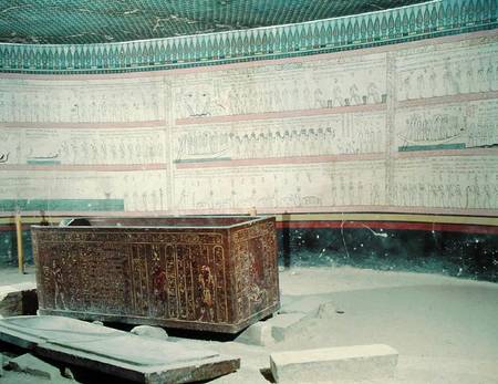 Interior of the tomb of Tuthmosis III (c.1490-39 BC) New Kingdom (photo) von Egyptian