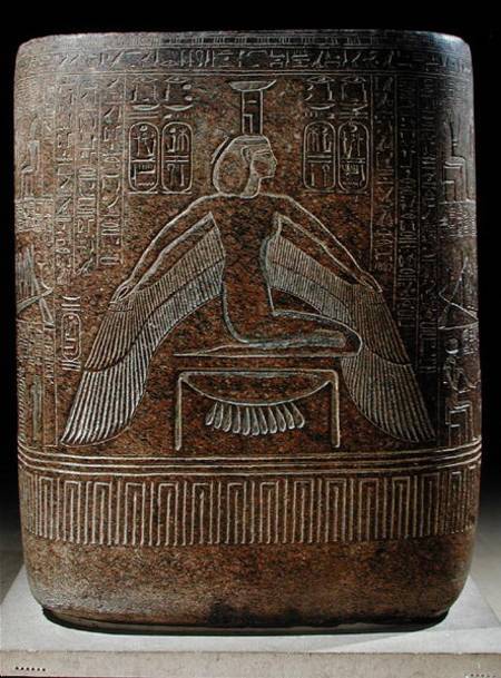 Nephthys protecting the pharaoh, from the sarcophagus of Ramesses III (c.1854-1153 BC) from his tomb von Egyptian