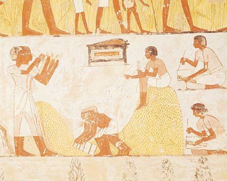 Recording the harvest, from the Tomb of Menna von Egyptian