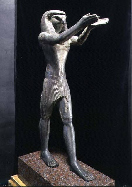 Statue of the God Horus Making a Drink Offering, Third Intermediate Perios von Egyptian