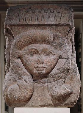 Capital with the head of Hathor usurped by Osorkon II from Bubastis