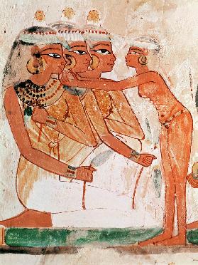 The Women's Toilet, from the Tomb of Nakht, New Kingdom c.1400 BC