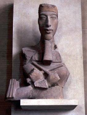 Osirid pillar of Amenophis IV (Akhenaten) from Karnak, Amarna period, New Kingdom c.1353-37