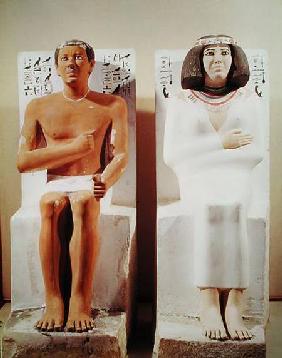 Rahotep and his Wife, Nofret c.2620 BC