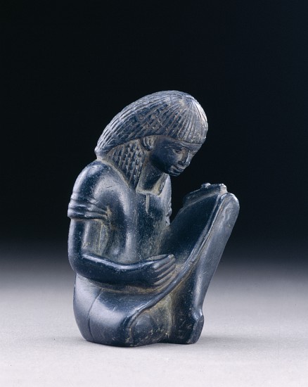 Seated scribe, New Kingdom, 1391-1353 BC von Egyptian 18th Dynasty
